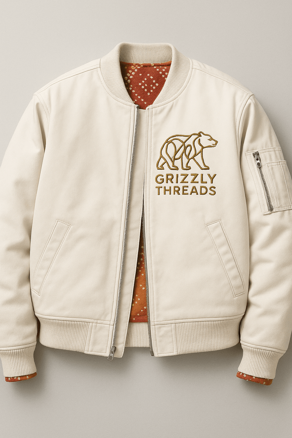 Oversized Bandhani Bomber Jacket Olive Green